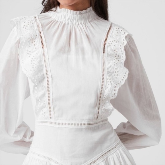 All Saints white size 4 Aislyn Ditsy Dress - Picture 3 of 9